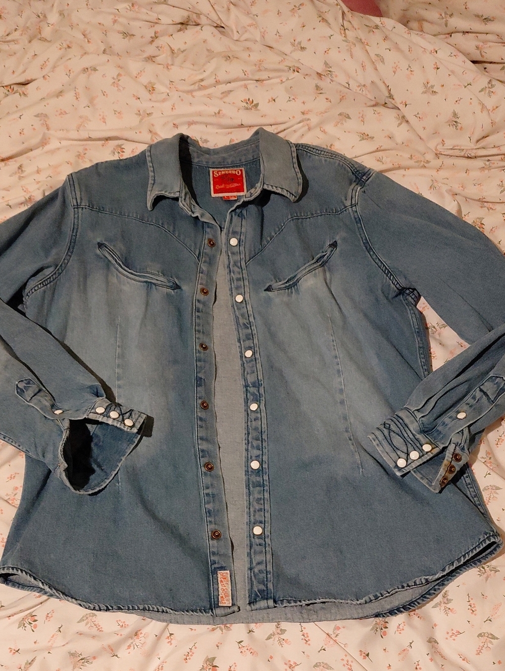 Classic Light Blue Denim Button-Down Shirt